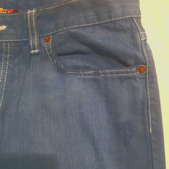 Lucky Brand crop jeans By Gene Montesano Size 6/28. Royal blue Slightly stressed - Picture 5 of 10